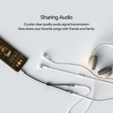 UNITEK 3.5MM HEADPHONE SPLITTER FOR DUAL HEADPHONE Y-C956ABK
