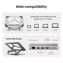 UNITEK 4K ULTRA USB-C LAPTOP DOCKING STATION STAND D1109A