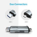 UNITEK 5 GBPS USB-C/A CARD READER (R1010A)