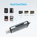 UNITEK 5 GBPS USB-C/A CARD READER (R1010A)