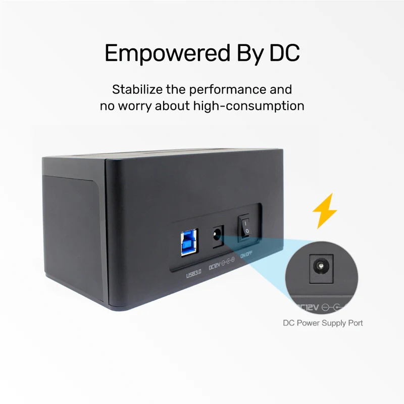 UNITEK 5GBPS USB HARD DRIVE DOCKING STATION (Y-1078)