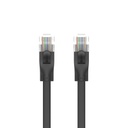 UNITEK CAT6 UTP FLAT CABLE 1M RJ45 (8P8C) M TO M BLACK CABLE (C1809GBK)
