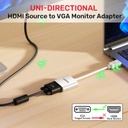 UNITEK HDMI TO VGA ADAPTER (Y-6333C01)