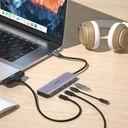 UNITEK U HUB Q4 NEXT ULTRA SLIM 4 PORTS USB C HUB H1107K