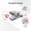 UNITEK USB-ATO USB C-ULTRA-TINY ZINC ADAPTER- A1034NI