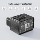 UniTek 35W Universal Travel Adapter with 2 USB-C PD &amp; 3 USB- A Charging Ports ( P1121ABK01)