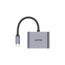 UniTek uHUB Q4+ Lite / USB-C to 4K HDMI &amp; Full HD VGA MST For Multiple Extended Desktops (D1049A)