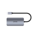 Unitek uHUB P5 Trio 5-in-1USB-C Hub USB -C MST Hub to 2-Port HDMI, VGA USB-A Gbps and PD 100W (D1051A)