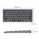 UNITEK 4K ULTRA HD U HUB PRIME 9 IN 1 USB-C HUB KEYBOARD (D1092A)