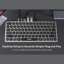 UNITEK 4K ULTRA HD U HUB PRIME 9 IN 1 USB-C HUB KEYBOARD (D1092A)