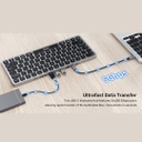 UNITEK 4K ULTRA HD U HUB PRIME 9 IN 1 USB-C HUB KEYBOARD (D1092A)