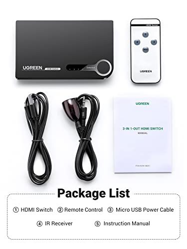 Ugreen HDMI 3X1 Switch (40234)