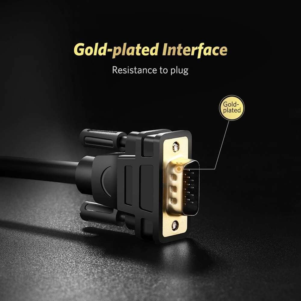 UGREEN DP Male to VGA Male Cable 1.5m Black | 10247