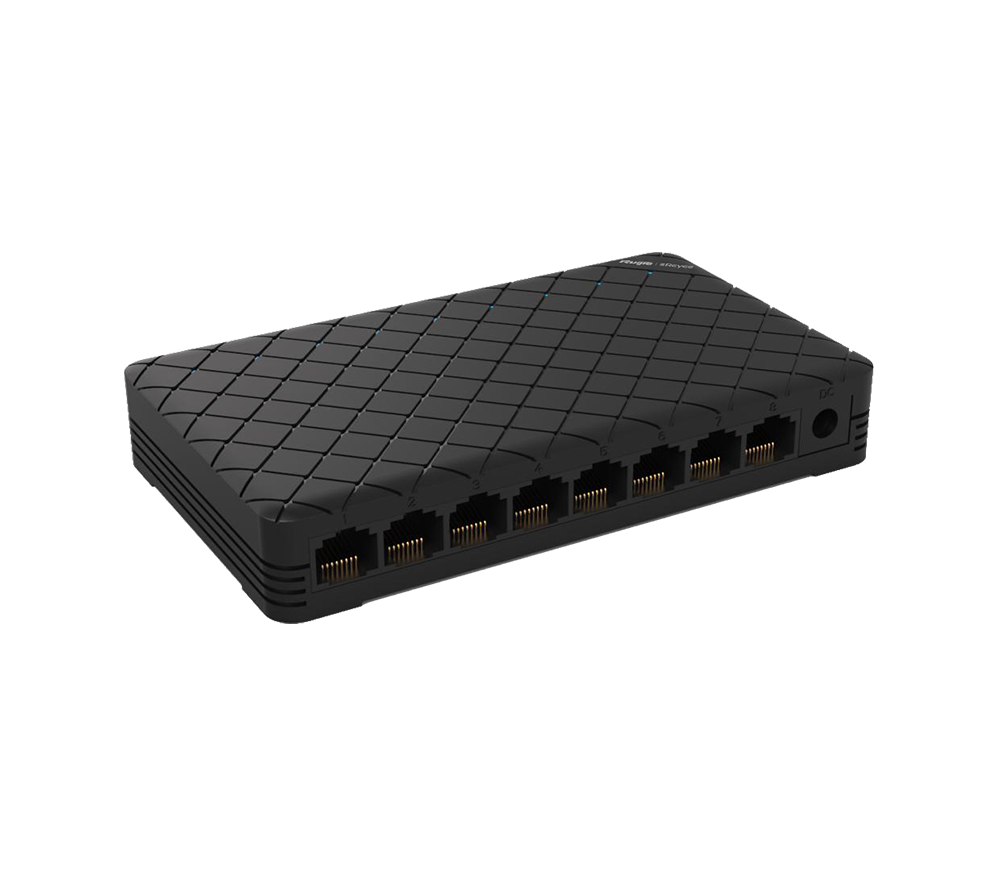 Ruijie RG-ES08G Series Plastic Case Unmanaged Desktop Switch