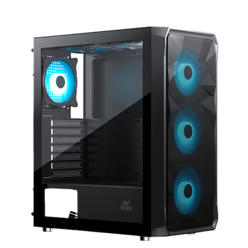 Ant Esports ICE-112 Mid-Tower Gaming Cabinet – Black