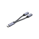 UNITEK USB CABLE USB-C SPLITTER 2 IN 1 USB C HEADPHONE &amp; CHARGE ADAPTER M206A