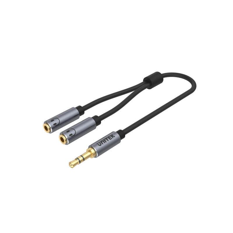 UNITEK 3.5MM HEADPHONE SPLITTER FOR DUAL HEADPHONE Y-C956ABK