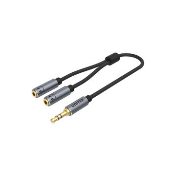UNITEK 3.5MM HEADPHONE SPLITTER FOR DUAL HEADPHONE Y-C956ABK