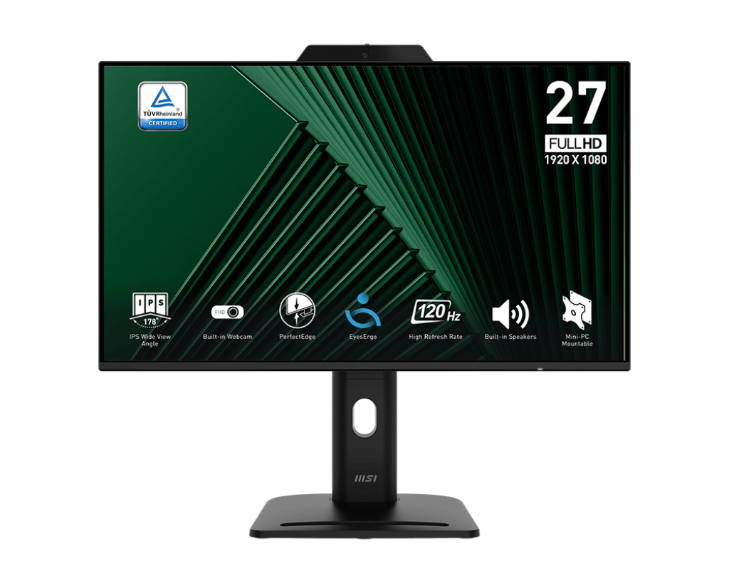 MSI PRO MP272PMG | 27" FHD (1920x1080) IPS Business &amp; Productivity Monitor | 120Hz | 1ms | 116% sRGB