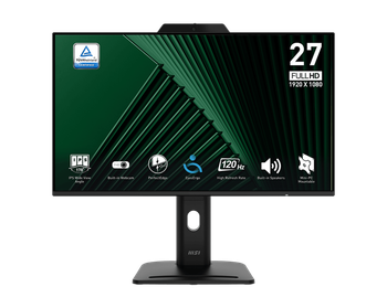 MSI PRO MP272PMG | 27" FHD (1920x1080) IPS Business & Productivity Monitor | 120Hz | 1ms | 116% sRGB