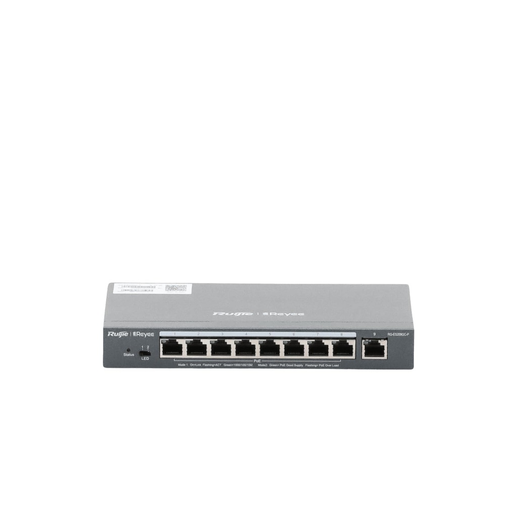 Ruijie Reyee RG-ES209GC-P | 9-Port Gigabit Cloud Managed PoE+ Switch (120W)