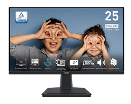 MSI PRO MP251 | 24"FHD (1920x1080) | IPS Panel EyesErgo Business &amp; Productivity Monitor |100Hz |1ms (MPRT) 4ms (GTG) | VESA Mount | Built-in Speaker