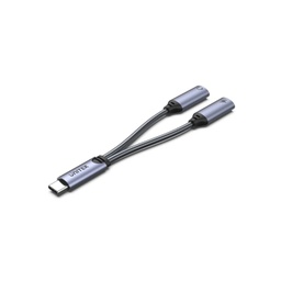 UNITEK USB CABLE USB-C SPLITTER 2 IN 1 USB C HEADPHONE &amp; CHARGE ADAPTER M206A