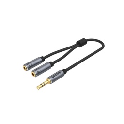 UNITEK 3.5MM HEADPHONE SPLITTER FOR DUAL HEADPHONE Y-C956ABK